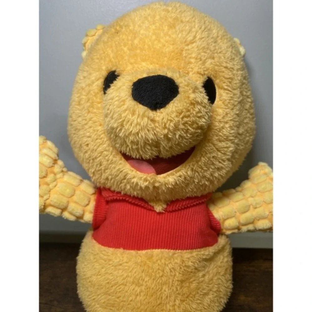 Disney Winnie the Pooh Blissful Buddies‎ Fidget Plush Toy Yellow/Red 16''